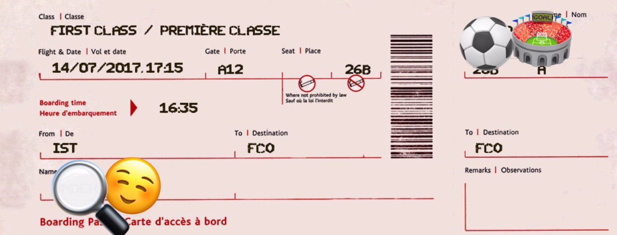 Cengiz Ünder uçak bileti
