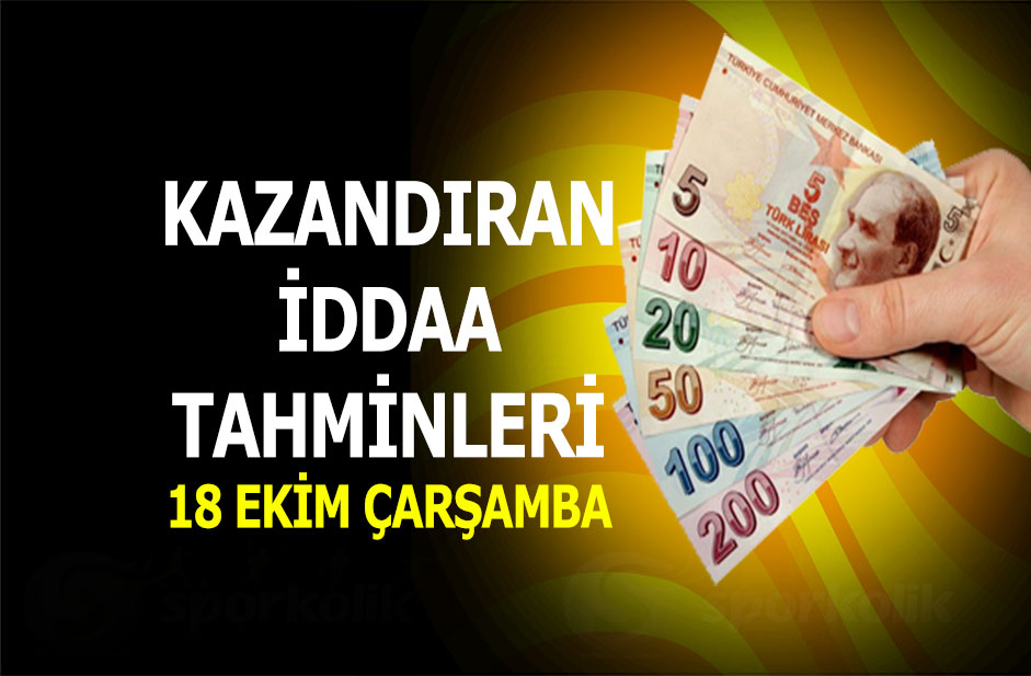 18 Ekim 2017 iddaa tahminleri