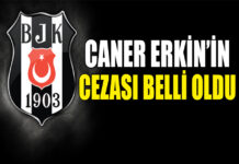Caner Erkin’e 6 maç ceza Caner Erkin 6 maç ceza aldı
