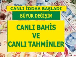 Canlı iddaa canlı bahis tahminleri