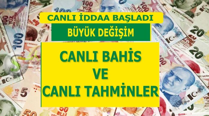 Canlı iddaa canlı bahis tahminleri
