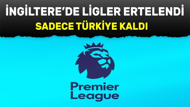 İngiltere ligi’de ertelendi