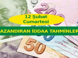 12 Şubat Cumartesi iddaa tahminleri