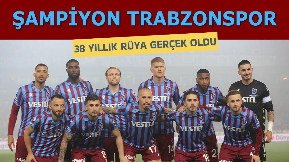 2021-2022 sezonu şampiyonu Trabzonspor