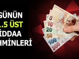 24.03.2024 Pazar 1.5 Üst banko iddaa kuponu