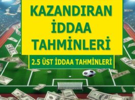 25.03.2024 Pazartesi 2.5 Üst banko iddaa kuponu