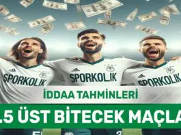 24.03.2024 Pazar 3.5 Üst banko iddaa kuponu