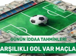 25.03.2024 Pazartesi KG VAR banko iddaa kuponu