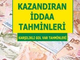 29.03.2024 Cuma KG VAR banko iddaa kuponu