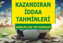24.03.2024 Pazar KG YOK banko iddaa kuponu