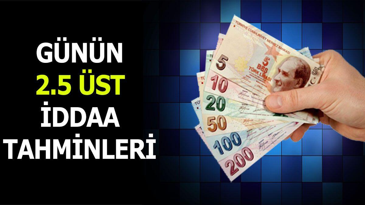 24 Nisan 2024 Çarşamba 2.5 Üst banko iddaa tahminleri