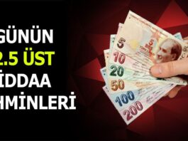 7 Nisan 2024 Pazar 2.5 Üst banko iddaa tahminleri