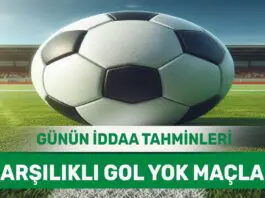 15 Nisan 2024 Pazartesi KG YOK banko iddaa tahminleri