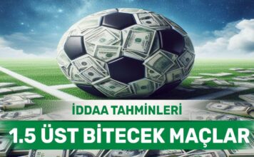 23 Haziran 2024 Pazar 1.5 Üst banko iddaa tahminleri