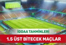3 Aralık 2024 Salı 1.5 Üst banko iddaa tahminleri