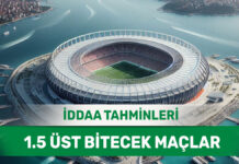 21 Aralık 2024 Cumartesi 1.5 Üst banko iddaa tahminleri