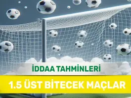 23 Aralık 2024 Pazartesi 1.5 Üst banko iddaa tahminleri