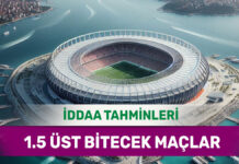 13 Ocak 2025 Pazartesi 1.5 Üst banko iddaa tahminleri