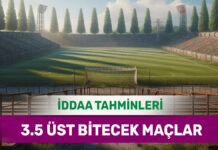 18 Ocak 2025 Cumartesi 3.5 Üst banko iddaa tahminleri