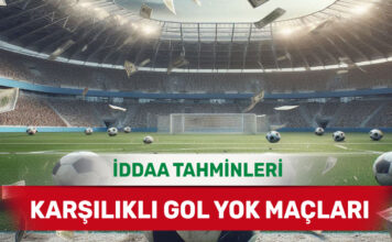 20 Ocak 2025 Pazartesi KG YOK banko iddaa tahminleri