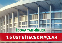 26 Mart 2025 Çarşamba 1.5 Üst banko iddaa tahminleri