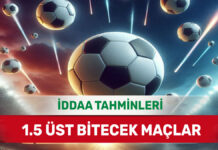 7 Mart 2025 Cuma 1.5 Üst banko iddaa tahminleri