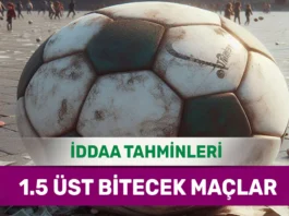 14 Nisan 2025 Pazartesi 1.5 Üst banko iddaa tahminleri