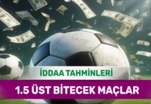 21 Nisan 2025 Pazartesi 1.5 Üst banko iddaa tahminleri