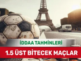 19 Nisan 2025 Cumartesi 1.5 Üst banko iddaa tahminleri