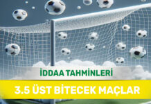 7 Nisan 2025 Pazartesi 3.5 Üst banko iddaa tahminleri