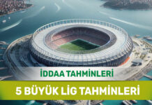 6 Nisan 2025 Pazar 5 Büyük Lig banko iddaa tahminleri