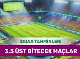4 Mayıs 2025 Pazar 3.5 Üst banko iddaa tahminleri