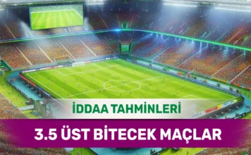 4 Mayıs 2025 Pazar 3.5 Üst banko iddaa tahminleri