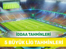 25 Mayıs 2025 Pazar 5 Büyük Lig banko iddaa tahminleri