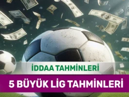 4 Mayıs 2025 Pazar 5 Büyük Lig banko iddaa tahminleri