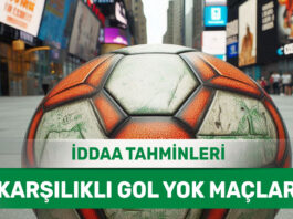 6 Mayıs 2025 Salı KG YOK banko iddaa tahminleri