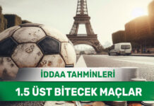 1 Haziran 2025 Pazar 1.5 Üst banko iddaa tahminleri