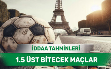 1 Haziran 2025 Pazar 1.5 Üst banko iddaa tahminleri