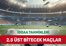 5 Temmuz 2025 Cumartesi 2.5 Üst banko iddaa tahminleri