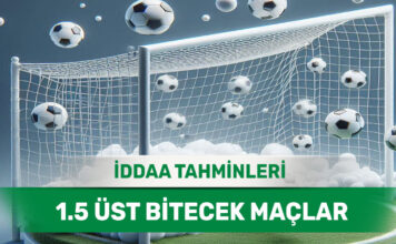 5 Ağustos 2025 Salı 1.5 Üst banko iddaa tahminleri