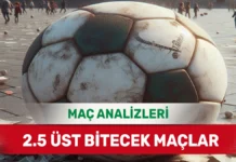 29 Ağustos 2025 Cuma 2.5 Üst yorumlu maç analizleri