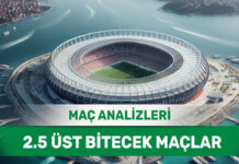 24 Ağustos 2025 Pazar 2.5 Üst yorumlu maç analizleri