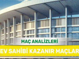 31 Ağustos 2025 Pazar MS 1 yorumlu maç analizleri