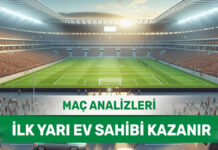 24 Ağustos 2025 Pazar İY 1 yorumlu maç analizleri