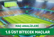 23 Eylül 2025 Salı 1.5 Üst yorumlu maç analizleri