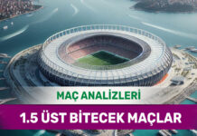 14 Eylül 2025 Pazar 1.5 Üst yorumlu maç analizleri