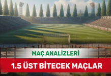 2 Eylül 2025 Salı 1.5 Üst yorumlu maç analizleri