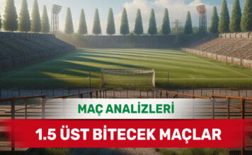 2 Eylül 2025 Salı 1.5 Üst yorumlu maç analizleri