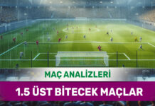 21 Eylül 2025 Pazar 1.5 Üst yorumlu maç analizleri