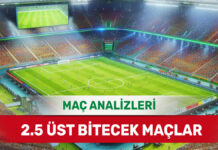 10 Kasım 2025 Pazartesi – 2.5 üst olacak maçlar analizi 28 Eylül 2025 Pazar 2.5 Üst yorumlu maç analizleri